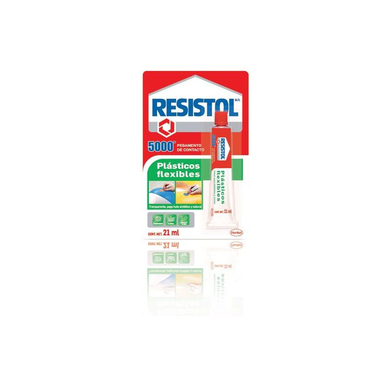 Pegamento de contacto Resistol 5000 plásticos flexibles 21 ml