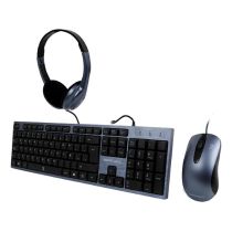 Kit Teclado Mouse Audifonos...