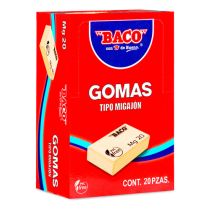 Borrador Goma Blanca Baco...